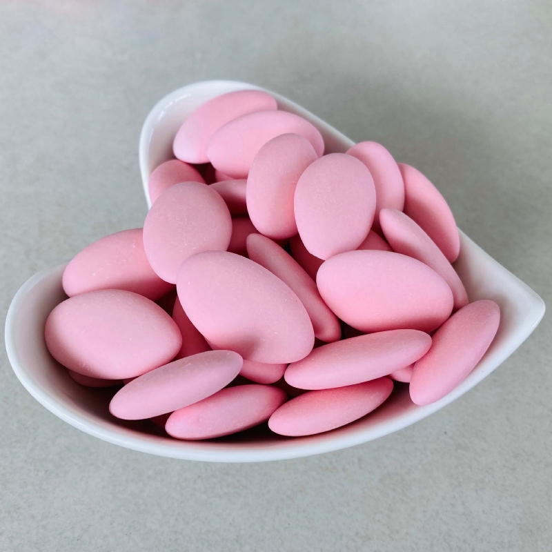 Confetti artigianali rosa al cioccolato